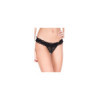 String brésilien ouvert noir dentelle 